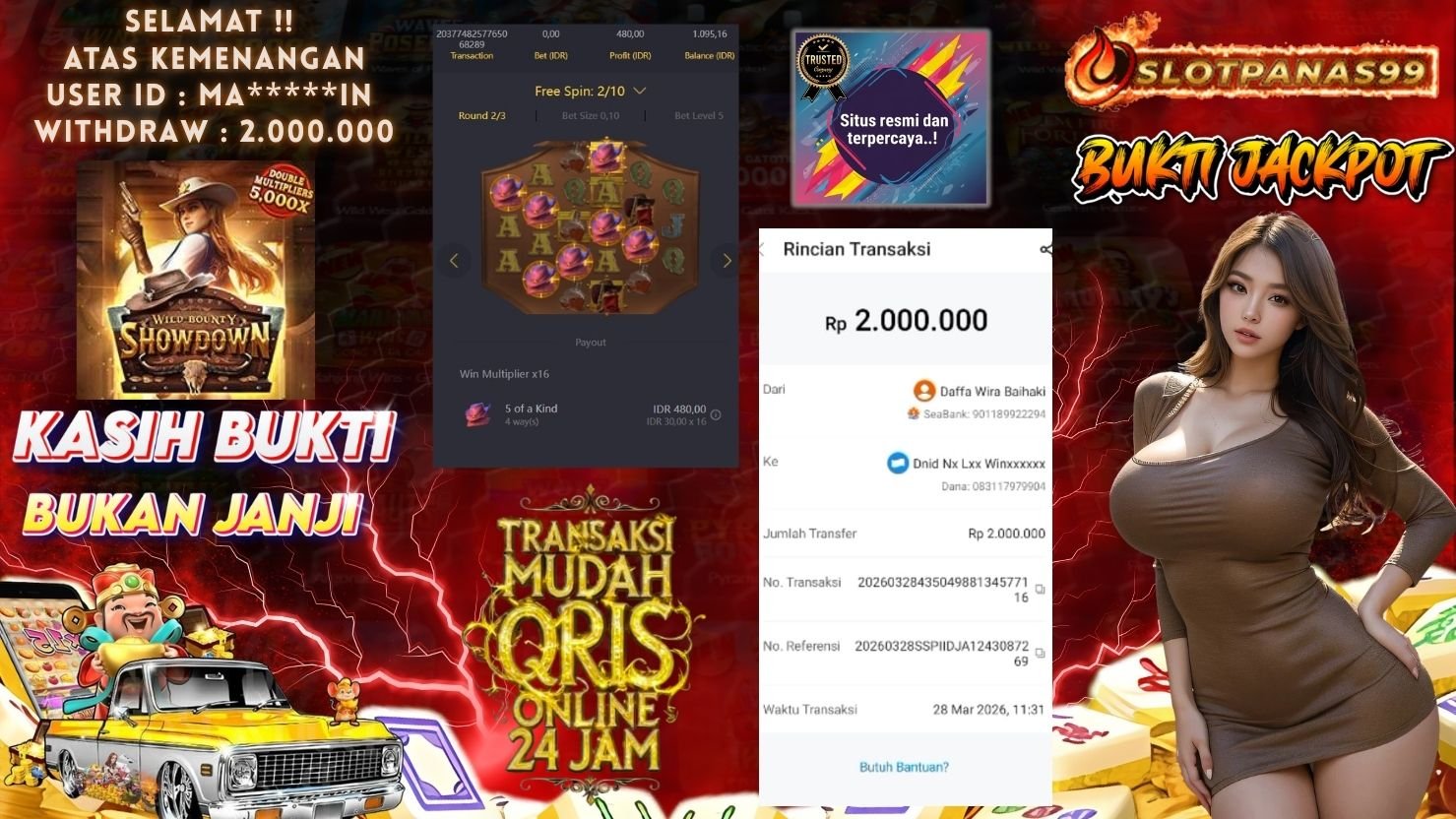 SLOTPANAS99 JACKPOT SLOT WILD BOUNTY SHOWDOWN